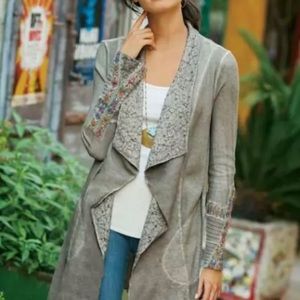 Soft Surroundings Cadence Topper Boho Cardigan Size P Large